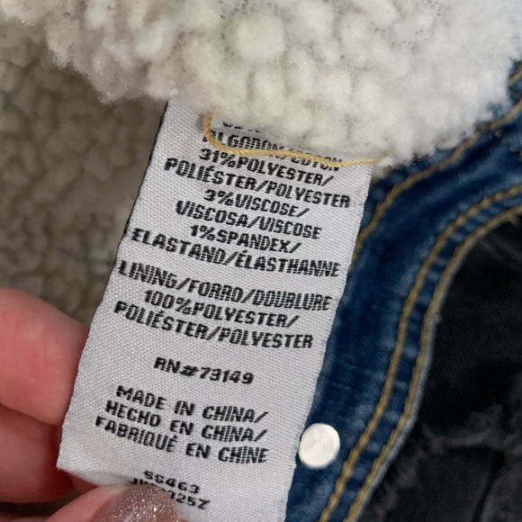 BBJ Sherpa Denim Jean jacket - Picture 4 of 4